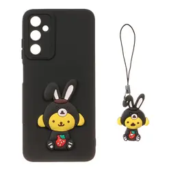 قاب گوشی Samsung Galaxy A05sطرح عروسک برجسته فانتزی با ست آویز کد53/10174