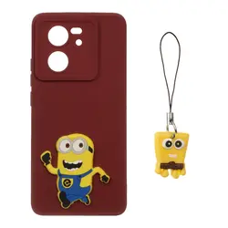 قاب گوشی Xiaomi Mi 13T / Mi 13T Proطرح عروسک برجسته فانتزی با ست آویز کد53/10183