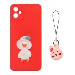 قاب گوشیSamsung Galaxy A05 طرح عروسک برجسته فانتزی با ست آویز کد53/10170