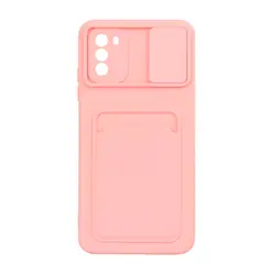 قاب گوشی Xiaomi Redmi Poco M3طرح رنگی جا کارتی محافظ لنزدار کشویی 25/10265