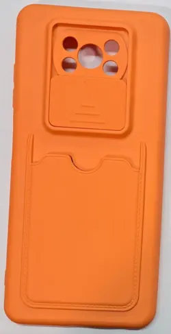 قاب گوشی Xiaomi Redmi Poco X3طرح رنگی جا کارتی محافظ لنزدار کشویی 25/10355
