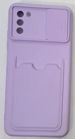 قاب گوشی Xiaomi Redmi Poco M3طرح رنگی جا کارتی محافظ لنزدار کشویی 25/11064