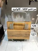 میز تاشو پایه فلزی روکش چوبی MDF ( کوتاه ) مسافرتی سبک