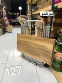 میز تاشو پایه فلزی روکش چوبی MDF ( کوتاه ) مسافرتی سبک