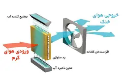 پد سلولزی گلخانه ای 100*60*10 سانت