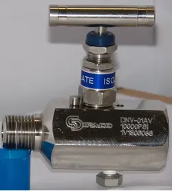 شیر زیر گیجی تک شیره M-F ، نیدل والو Needle Valve