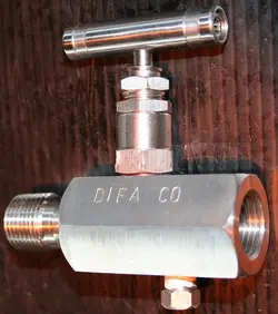 شیر زیر گیجی تک شیره M-F ، نیدل والو Needle Valve