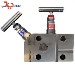 منیفولد دو شیره استنلس استیل مخصوص ترانسمیترهای فشار روزمونت مدل 3051CG