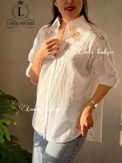 شومیز اسپرت خامه دوزی پولک دوزی اورجینال ترک طرح لاریس