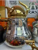 کتری وقوری السا کف چدن طلایی کروپ ست مدل۹۰۵