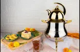 کتری وقوری السا کف چدن طلایی کروپ ست مدل۹۰۵