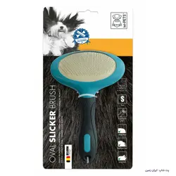 برس بیضی سگ و گربه ام پتس سایز کوچک M-Pets Oval Slicker Brush Smal Size