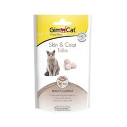 قرص تقویت کننده پوست و مو گربه GimCat Hair Skin Tabs