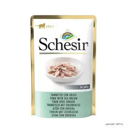 پوچ گربه Schesir Adult Tuna With Sea Bream In Jelly