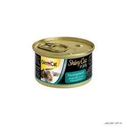 کنسرو گربه جیم کت مرغ و میگو در ژله  Gimcat Shiny Cat Chicken with Shrimp In Jelly