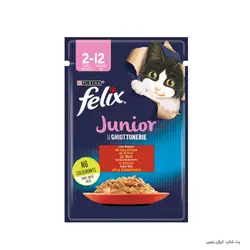 پوچ بچه گربه گوشت گاو فلیکس Felix Beef in jelly Kitten