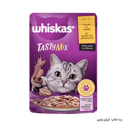 پوچ گربه Whiskas Tasty Mix With Chicken and Lamb