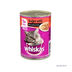 کنسرو گربه بالغ ویسکاس  Whiskas Adult Beef Gravy