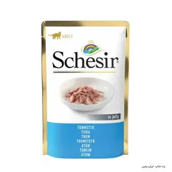 پوچ گربه بالغ شسیر تن Schesir Tuna In Jelly