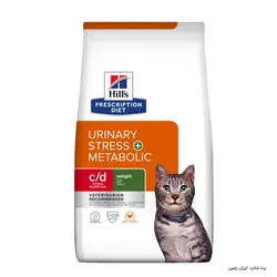 غذای خشک درمانی گربه هیلز Hill’s Urinary c/d Stress + Metabolic