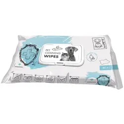 دستمال مرطوب سگ وگربه M-pets Pet Cleaning Wipes Antibacterial