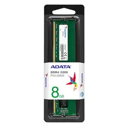 رم کامپیوتر ای دیتا مدل PC4-25600DDR4 3200MHz ظرفیت 8 گیگابایتAdata PC4-25600 DDR4 8GB 3200MHz Single Channel Desktop RAM