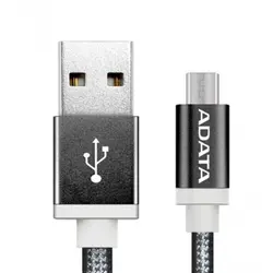 کابل تبدیل USB به microUSB ای دیتا مدل Reversible Aluminum به طول 1 مترADATA Reversible Aluminum USB To microUSB Cable 1m