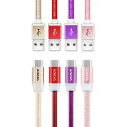 کابل تبدیل USB به microUSB ای دیتا مدل Reversible Aluminum به طول 1 مترADATA Reversible Aluminum USB To microUSB Cable 1m
