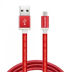 کابل تبدیل USB به microUSB ای دیتا مدل Reversible Aluminum به طول 1 مترADATA Reversible Aluminum USB To microUSB Cable 1m