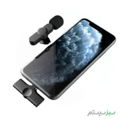 میکروفون بی‌سیم یقه‌ای آیفون و اندروید مدل K8k8 Android and iPhone Wireless Microphone