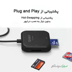 رم ریدر USB 3.0 اوریکو مدل CRS31AOrico Card Reader Model CRS31A