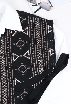 وست بغل چاک پولک دوزی کد4552-4