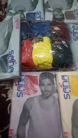 ست5تایی رکابی وشورت اسلیپ فانتزی مردانه سایز55