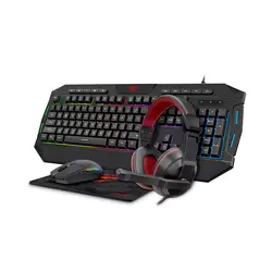 ست حرفه ای سیم دار گیمینگ هویت مدل KB 501C