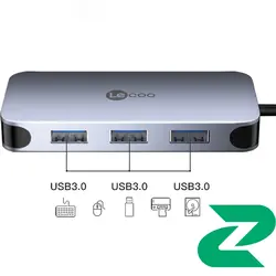 هاب 6 پورت تایپ سی Lecoo مدل LKC1345H