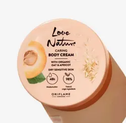 کرم بدن جو دوسر و زردآلو لاونیچرارگانیک