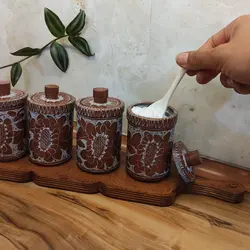 جا ادویه سنگی ست 4 عددی