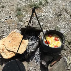 ماهیتابه سنگی طرح پیتزایی