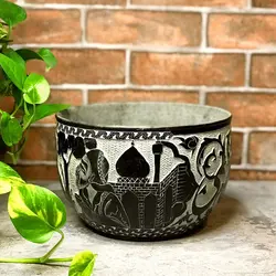 کاسه میوه خوری سنگی طرح تو جان و دلی