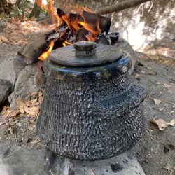 دیگ سنگی دسته دار 10 نفره