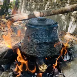 دیگ سنگی دسته دار 10 نفره