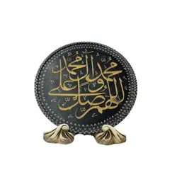 بشقاب سنگی طرح خطی صلوات