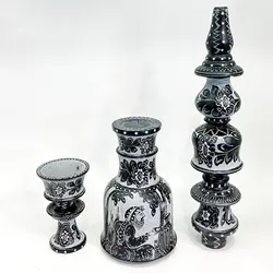 قوری سنگی دسته برنج