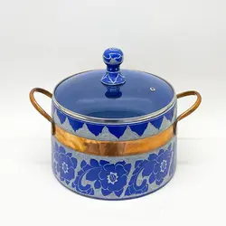 قوری سنگی دسته برنج