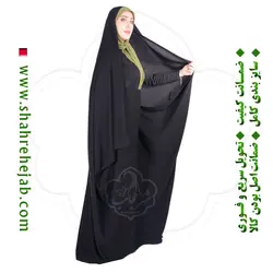 چادر کمری حسنی کرپ کریستال شهر حجاب مدل ۸۰۴۵