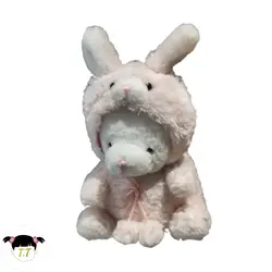 عروسک خرس لباس خرگوشی کد0024