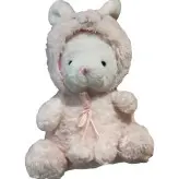 عروسک خرس لباس خرگوشی کد0024