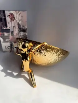 ست شمعدان و کاپ کیک پایه دار فلزی رنگ آنتیک کد7008