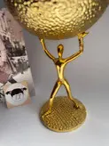 ست شمعدان و کاپ کیک پایه دار فلزی رنگ سیلور کد7010