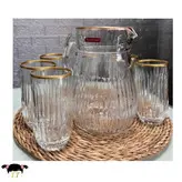 ست پارچ و لیوان سولو لبه طلایی کد002